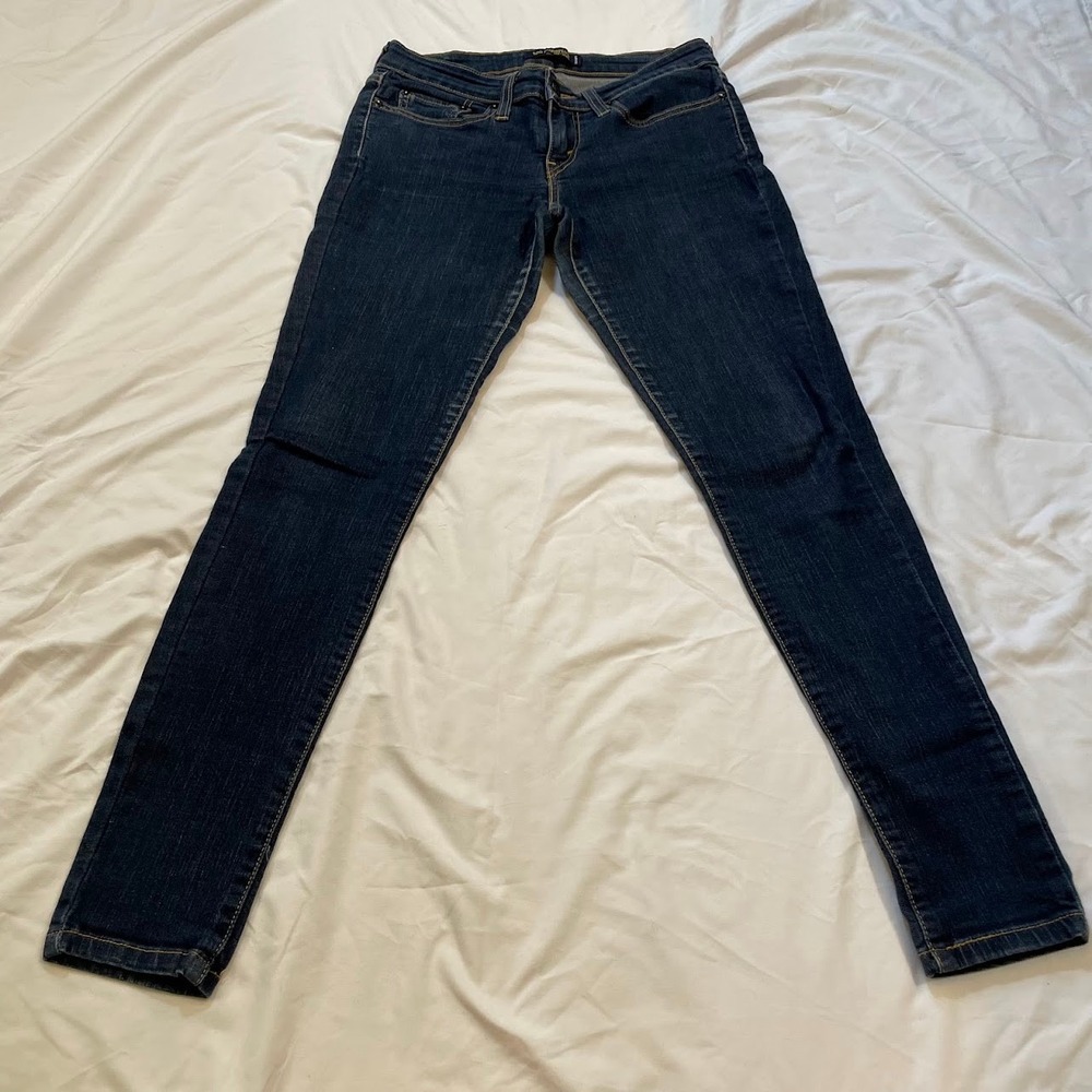 Levi's 524 Too Superlow Women's Low Rise Stretch Jeans Blue Denim 7M